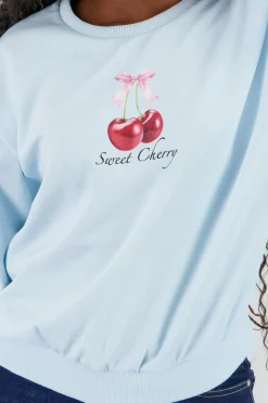 Shasa Cherry Print Sweatshirt