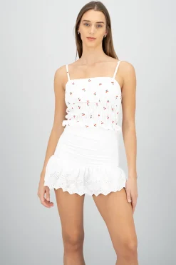 Shasa Cherry Print Top