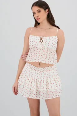 Shasa Cherry Print Top