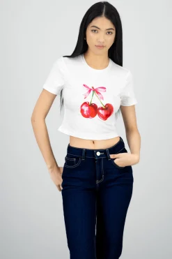 Shasa Cherry Printed T Shirt