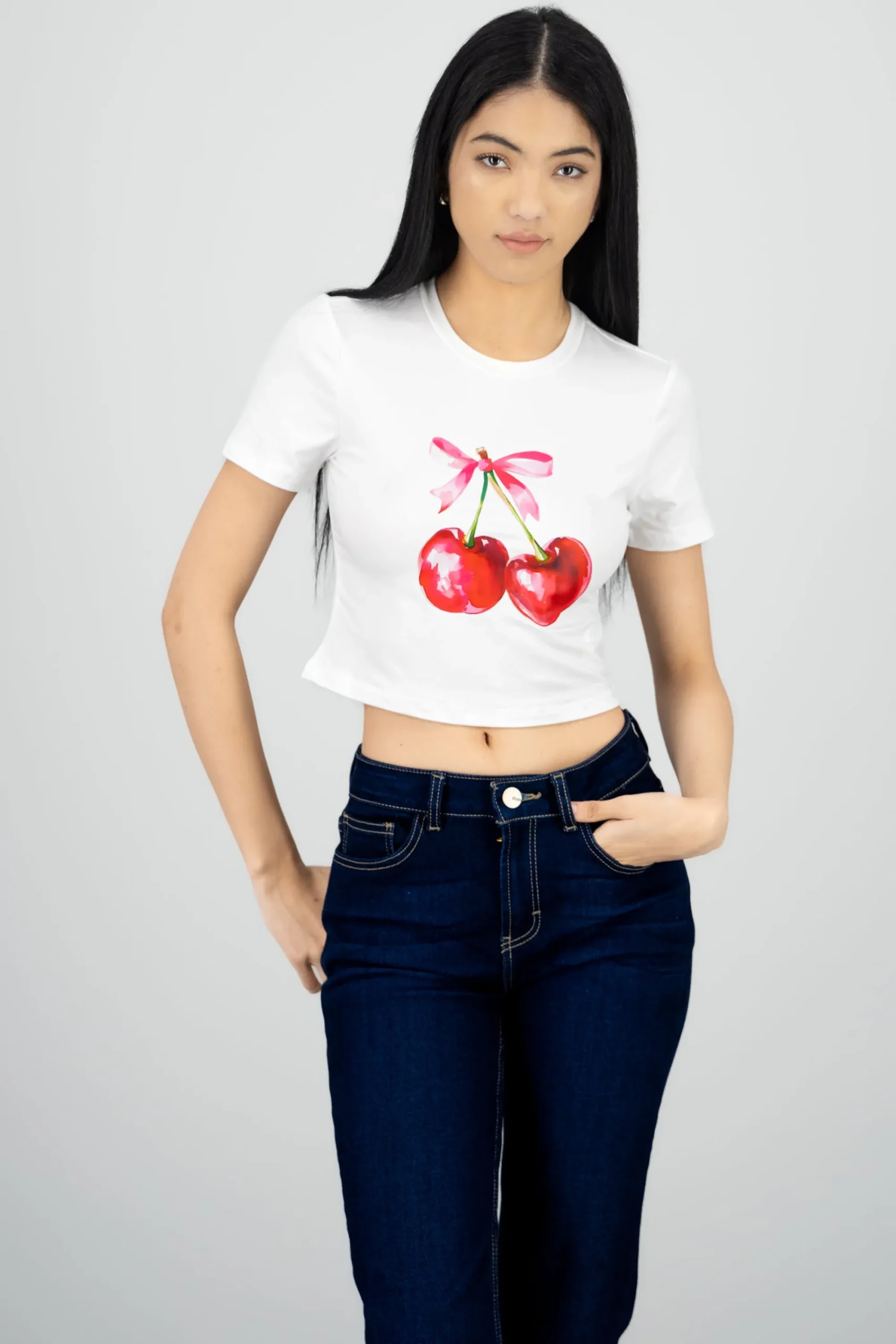 Shasa Cherry Printed T Shirt