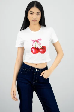 Shasa Cherry Printed T Shirt
