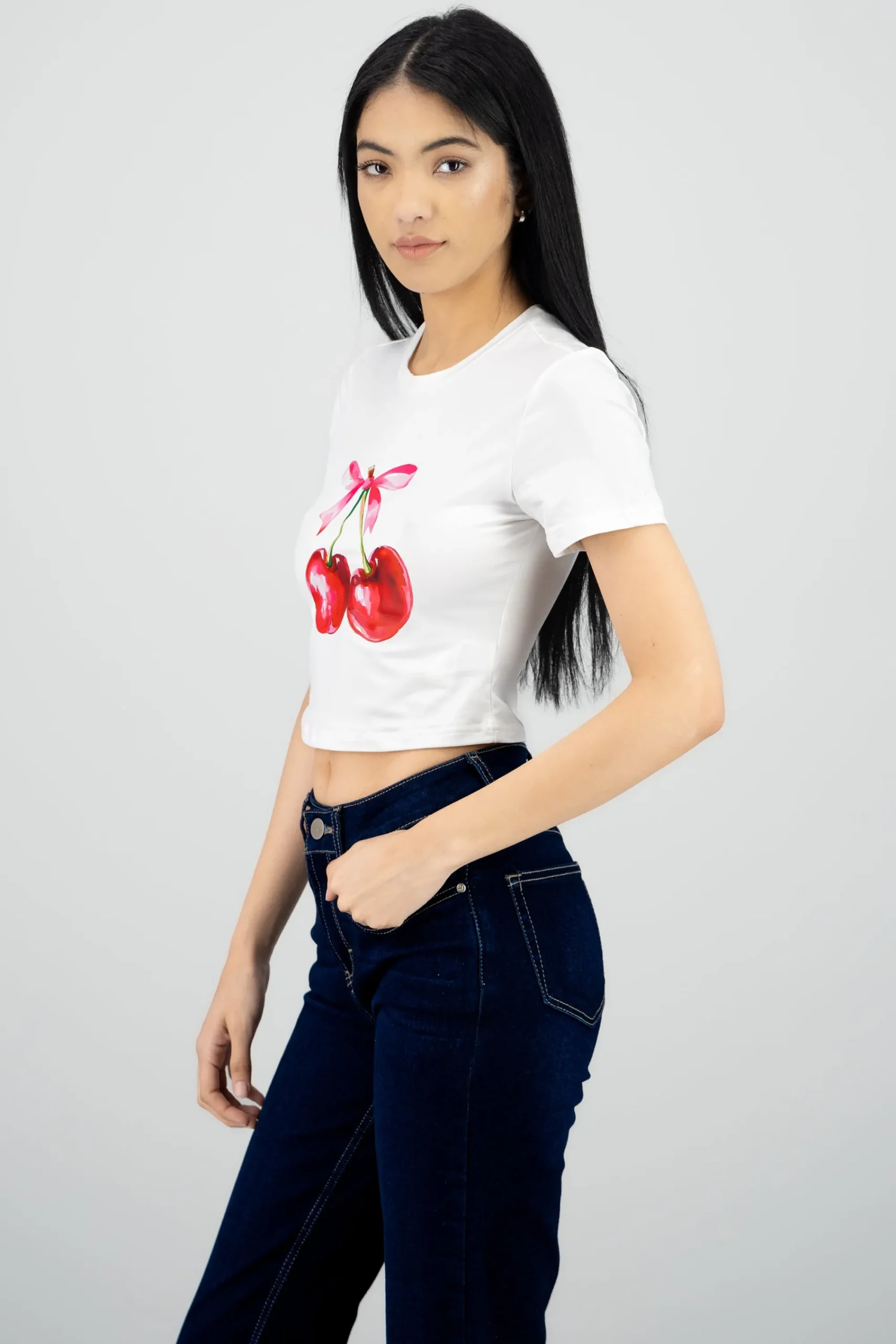 Shasa Cherry Printed T Shirt