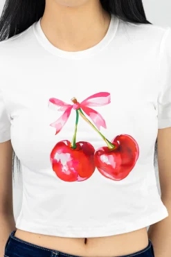 Shasa Cherry Printed T Shirt