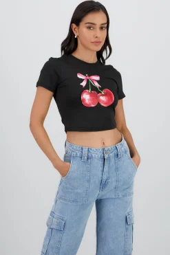 Shasa Cherry Printed T Shirt