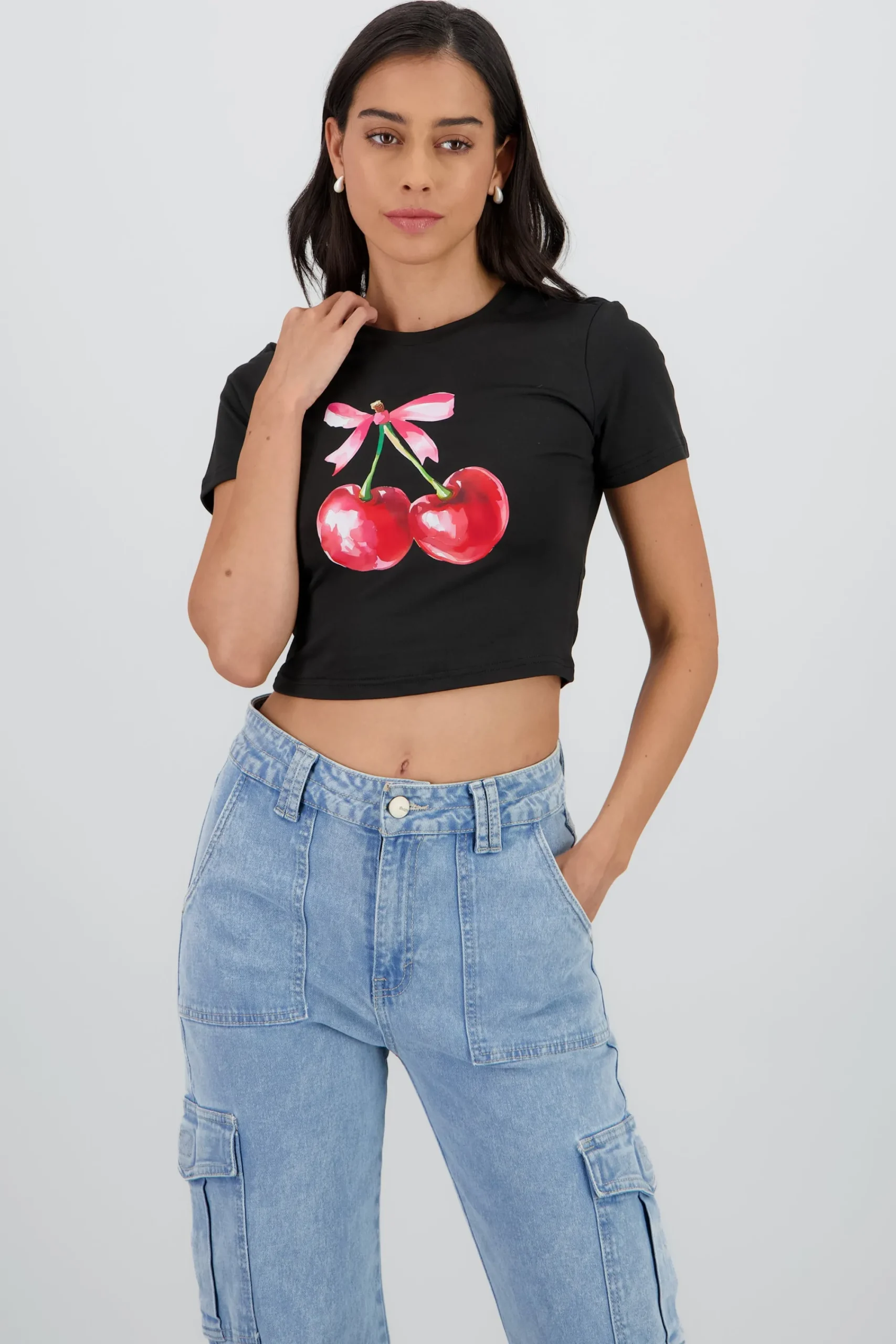 Shasa Cherry Printed T Shirt