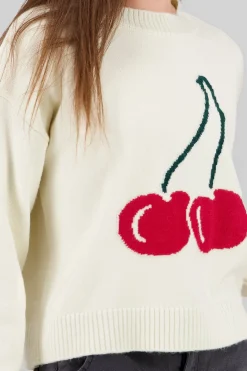 Shasa Cherry Short Knit Sweater