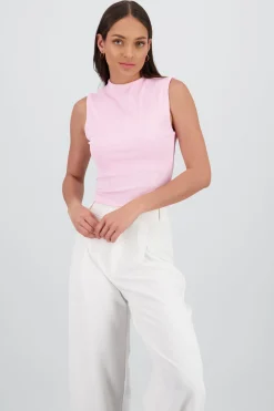 Shasa Chic Thin Ribbed Sleeveless Top