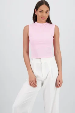 Shasa Chic Thin Ribbed Sleeveless Top