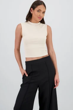Shasa Chic Thin Ribbed Sleeveless Top