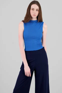 Shasa Chic Thin Ribbed Sleeveless Top