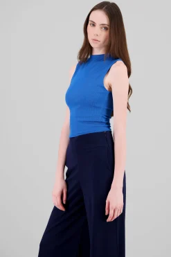 Shasa Chic Thin Ribbed Sleeveless Top