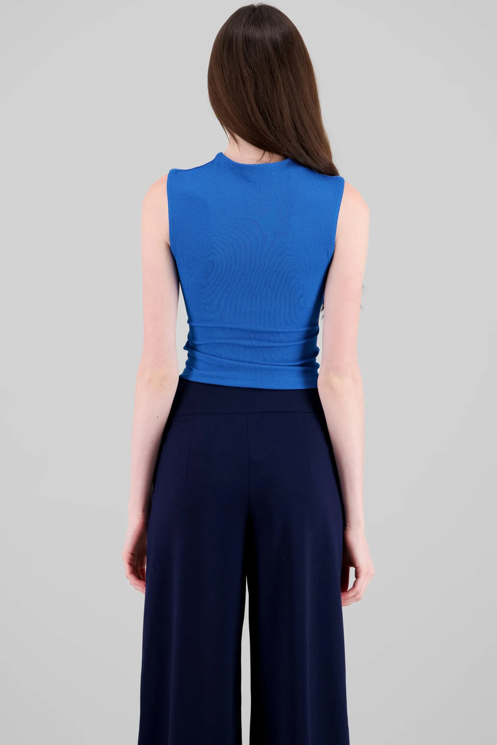 Shasa Chic Thin Ribbed Sleeveless Top
