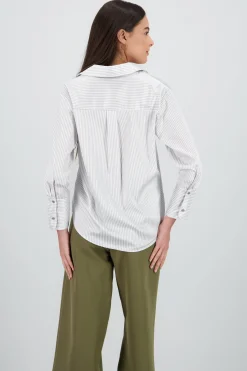 Shasa Classic Stripped Button Down Top