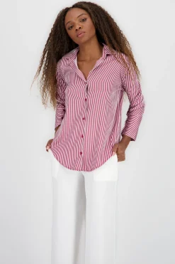 Shasa Classic Stripped Button Down Top