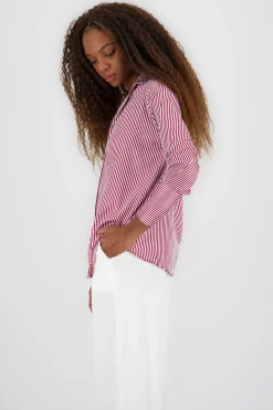 Shasa Classic Stripped Button Down Top