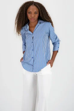 Shasa Classic Stripped Button Down Top