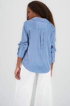 Shasa Classic Stripped Button Down Top
