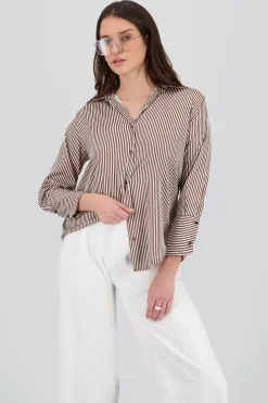 Shasa Classic Stripped Button Down Top