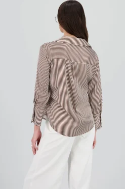 Shasa Classic Stripped Button Down Top