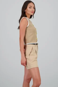 Shasa Color Blocked Vest