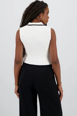 Shasa Combo Knit Vest