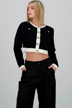 Shasa Contrast Cardigan