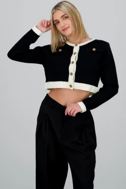 Shasa Contrast Cardigan
