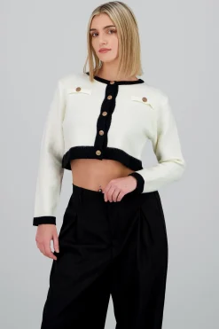 Shasa Contrast Cardigan