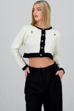 Shasa Contrast Cardigan