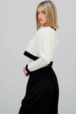 Shasa Contrast Cardigan