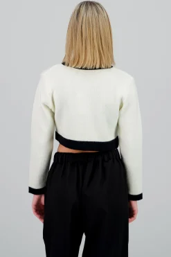 Shasa Contrast Cardigan