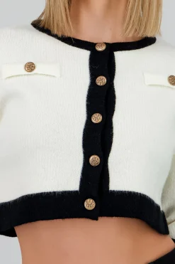 Shasa Contrast Cardigan