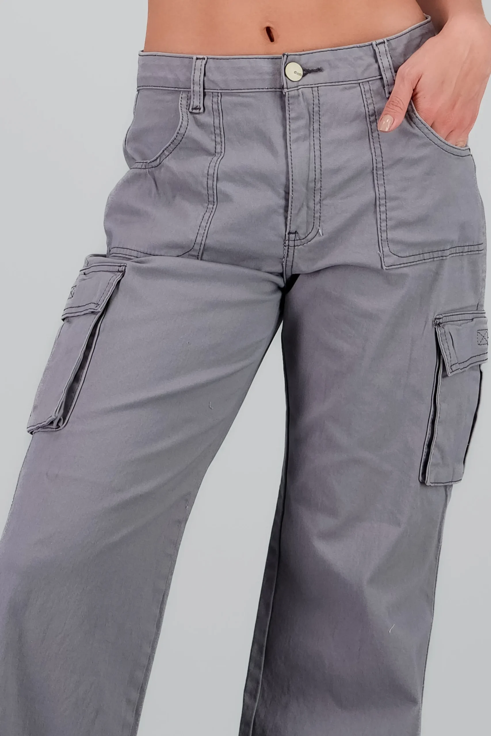 Shasa Contrast cargo jeans