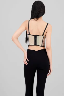 Shasa Contrast Corset Top