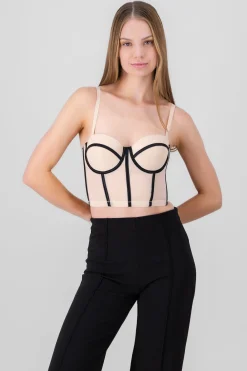 Shasa Contrast Corset Top