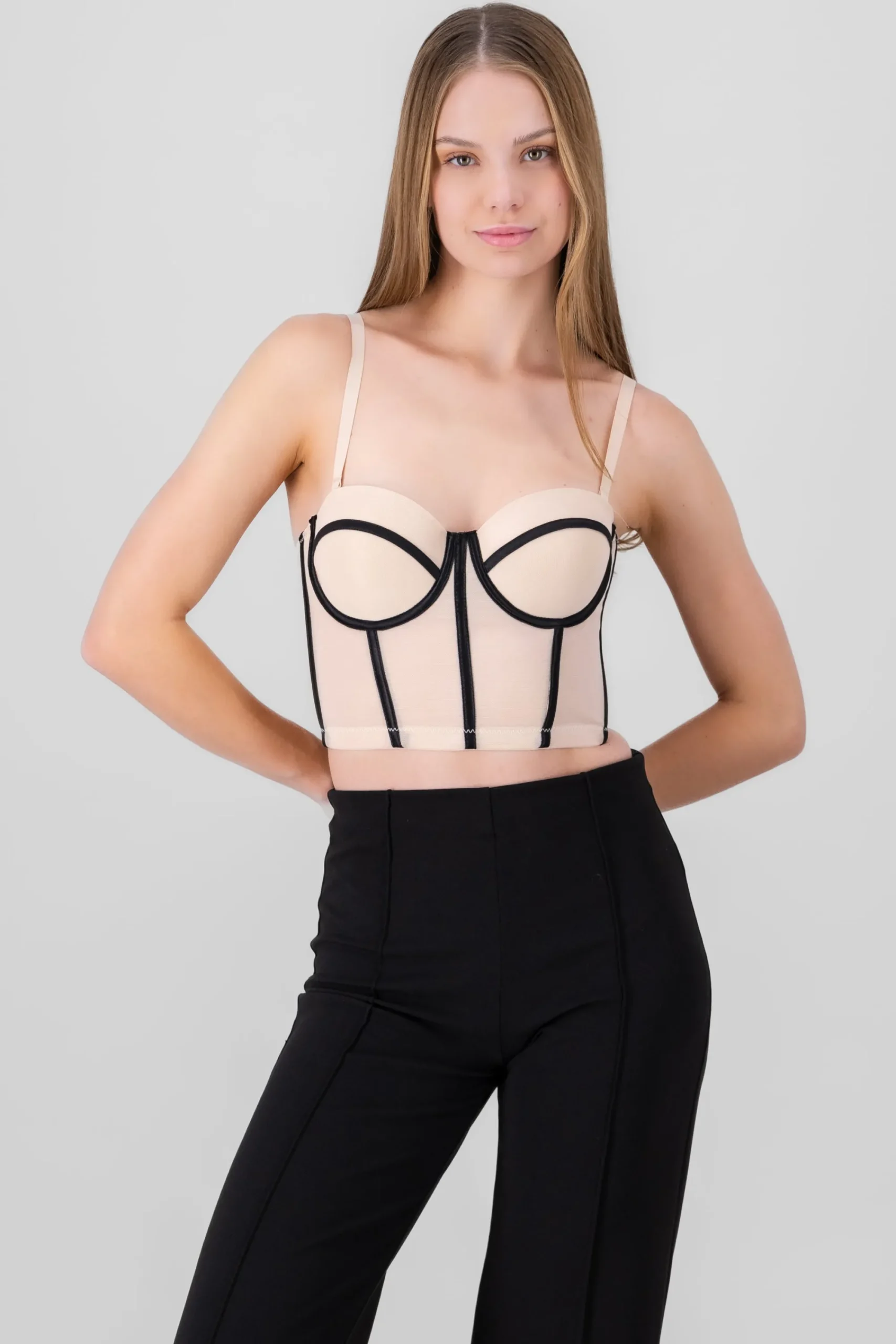 Shasa Contrast Corset Top