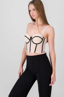 Shasa Contrast Corset Top