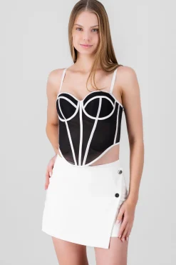 Shasa Contrast Corset Top