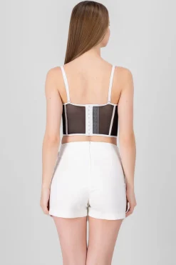 Shasa Contrast Corset Top