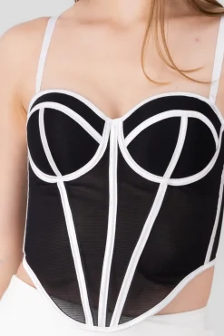 Shasa Contrast Corset Top