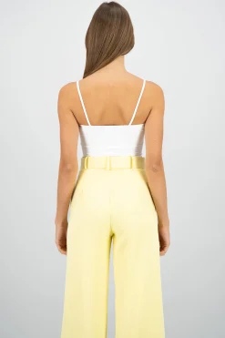 Shasa Contrast Detail Bodysuit with Bow
