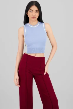 Shasa Contrast Detail Knit Vest