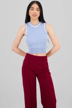 Shasa Contrast Detail Knit Vest
