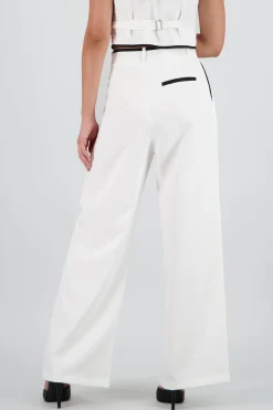Shasa Contrast Detail Tailored Pants