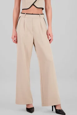 Shasa Contrast Detail Tailored Pants