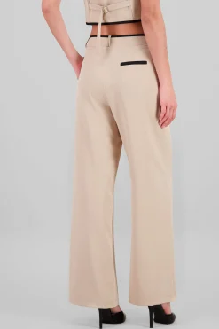 Shasa Contrast Detail Tailored Pants
