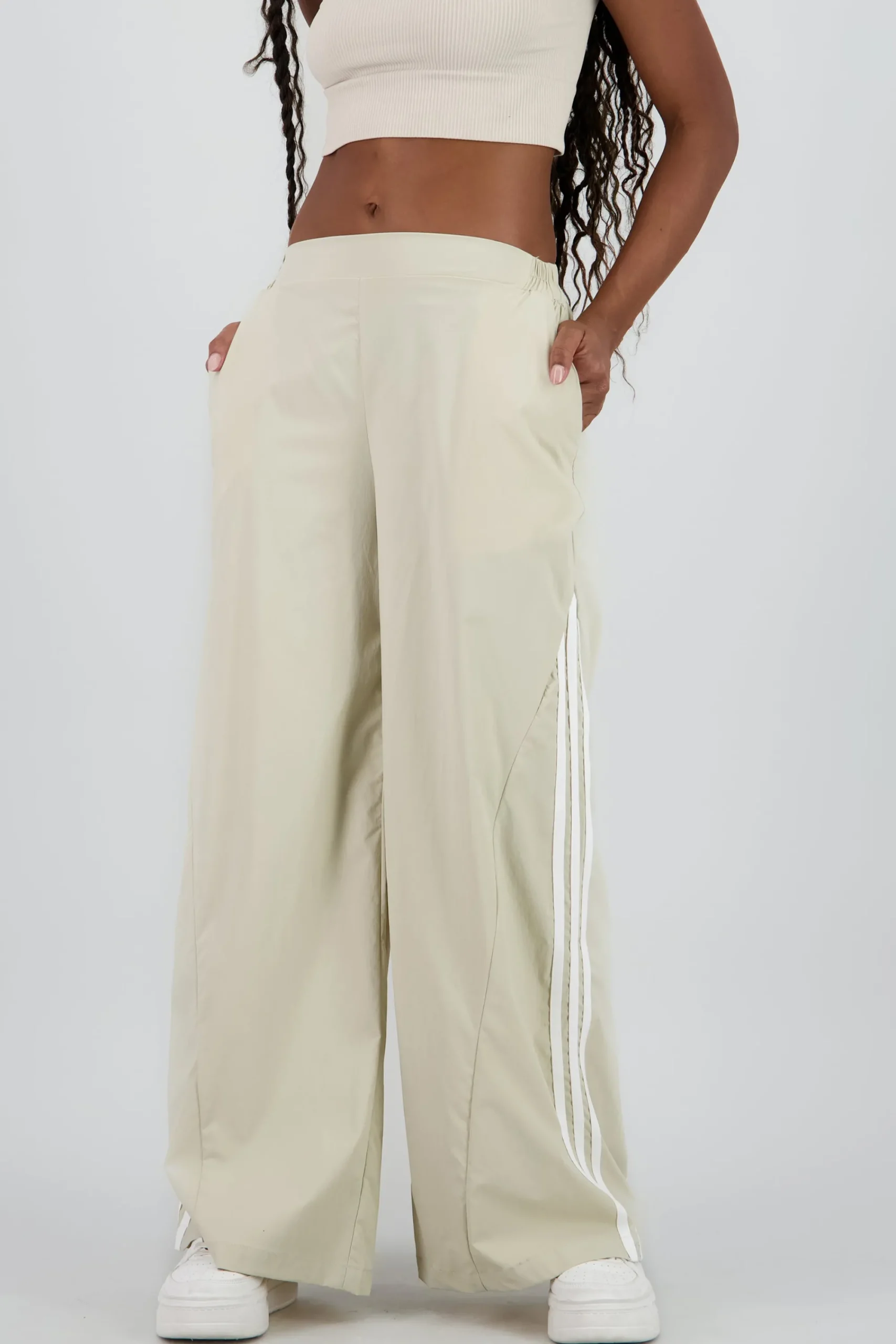 Shasa Contrast Detail Wide Leg Pants