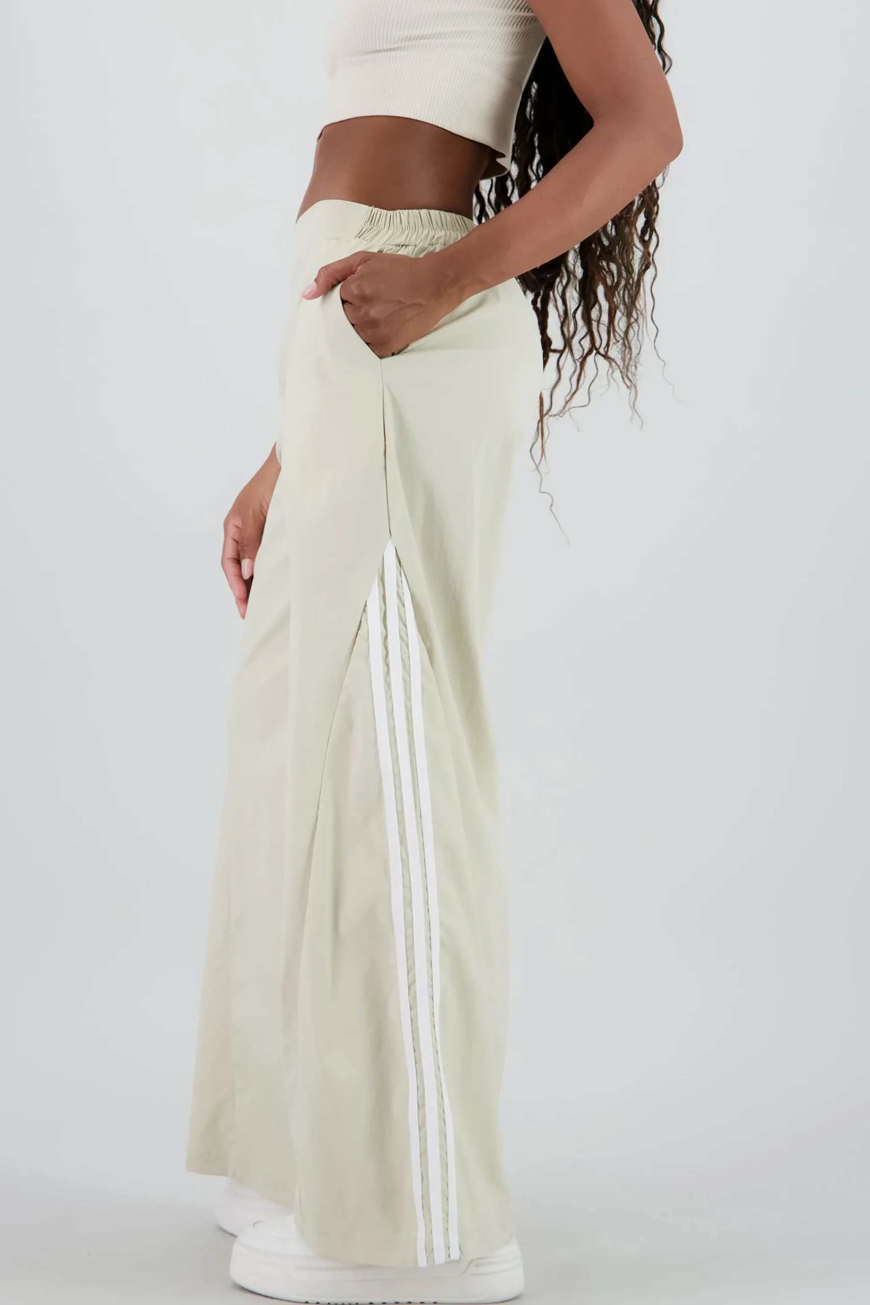 Shasa Contrast Detail Wide Leg Pants