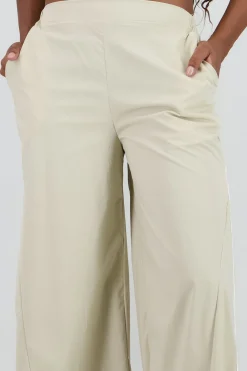 Shasa Contrast Detail Wide Leg Pants